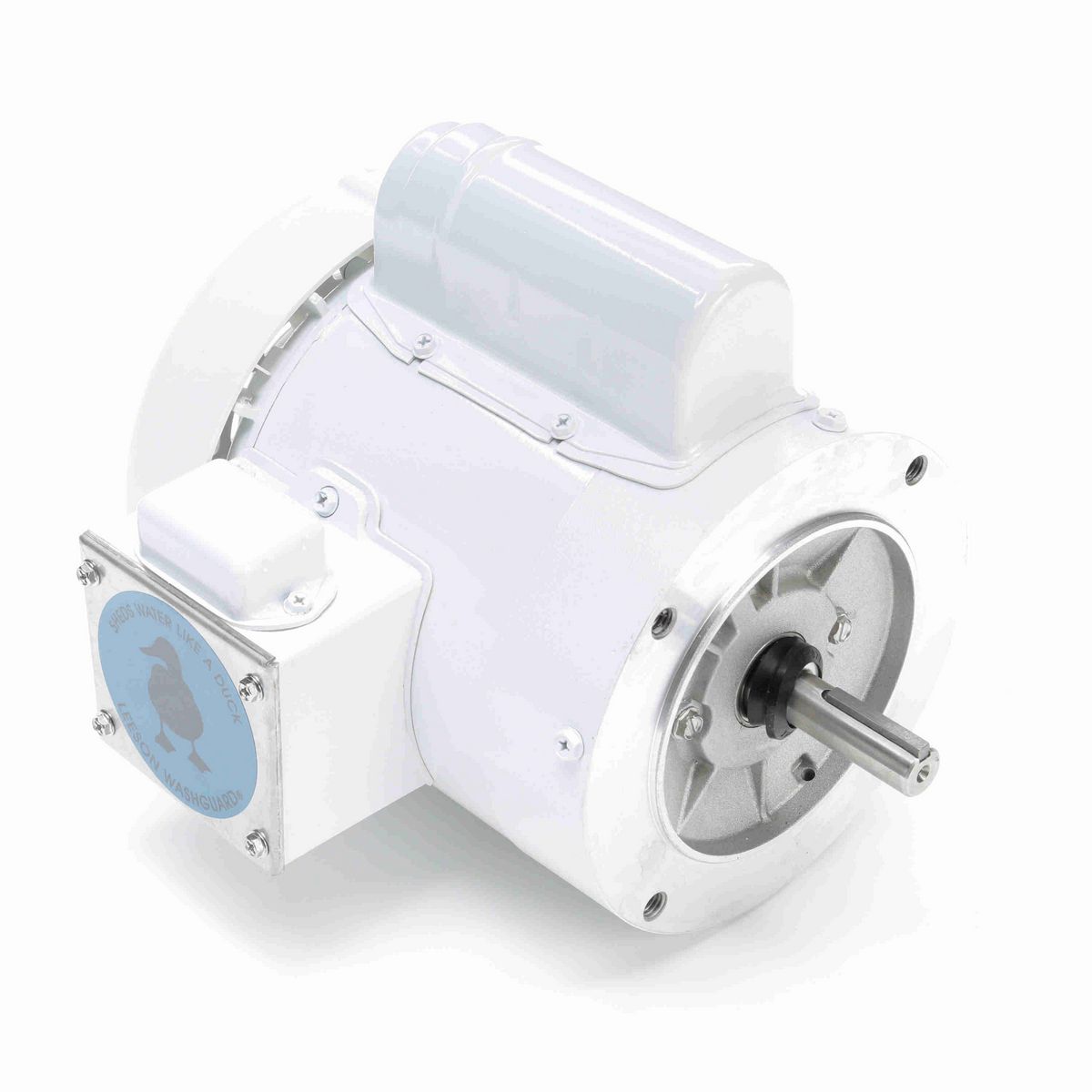LEESON White Duck™ General Purpose Motor, 0.33 HP, 1 Ph, 60 Hz, 115/230 V, 1800 RPM, 56C Frame, TEFC - 114311.00