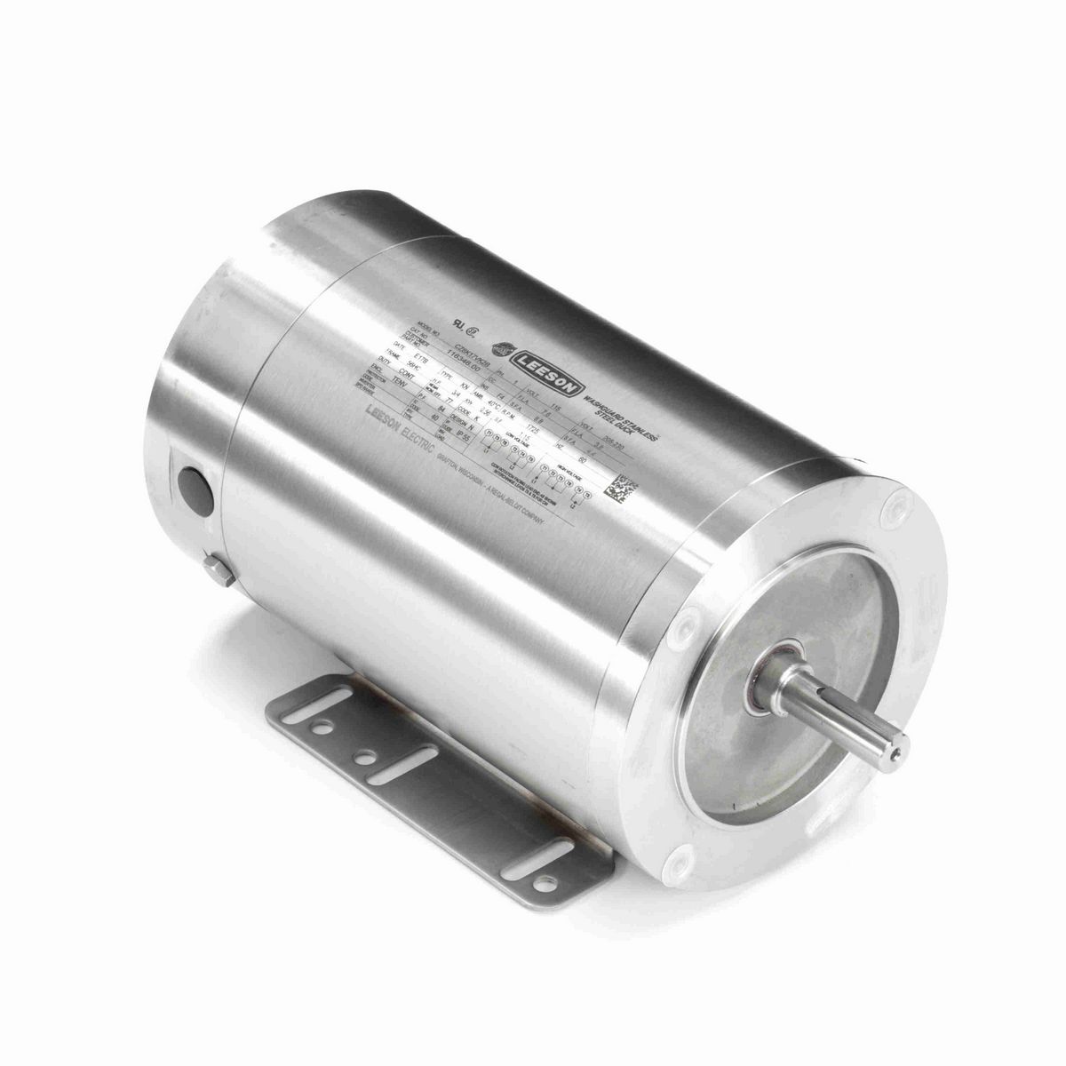 LEESON Premium Duck™ General Purpose Motor, 0.75 HP, 1 Ph, 60 Hz, 115/230 V, 1800 RPM, 56HC Frame, TENV - 116346.00