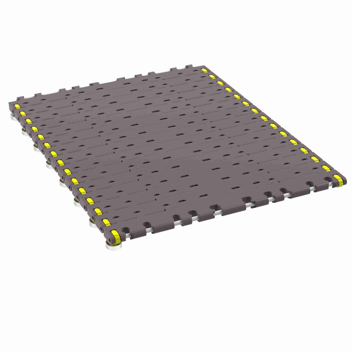 Rexnord 7956B Side-flexing Flush Grid, Material: Brown High Performance, Width: 15in, Pitch: 1.25in - 81450351
