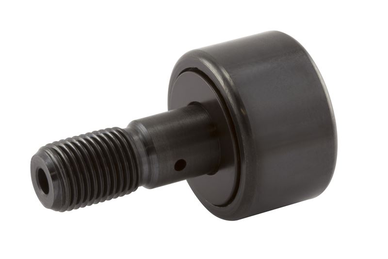 Игольчатый опорный ролик с цапфой RBC S48, цилиндрический, без уплотнения, со шлицем под отвёртку