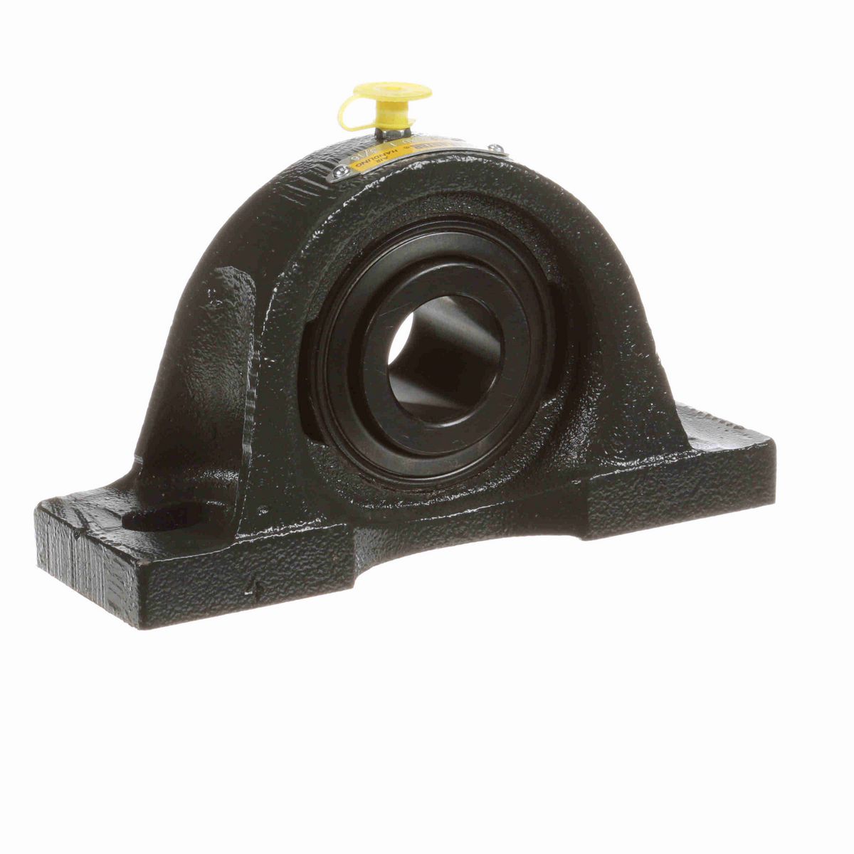 Sealmaster Mounted Cast Iron Two Bolt Pillow Block Ball Bearing - 52100 Bearing Steel, Black Oxided - Setscrew Lock - Air Handling Housing Fit, Noise Tested - MP-19 CXU