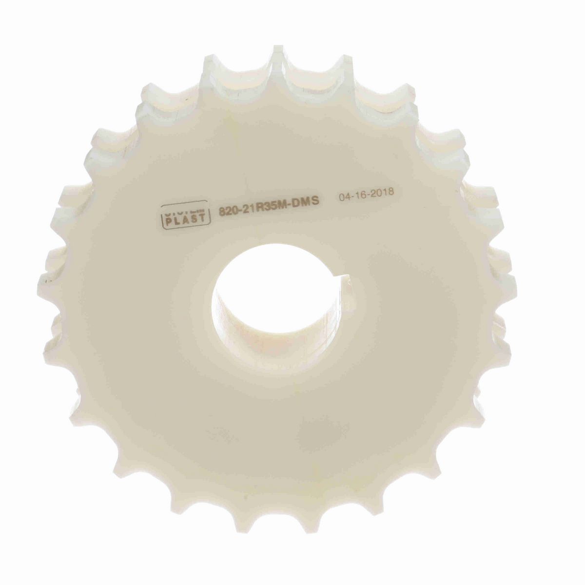 System Plast 820 Series Split Machined Sprocket with 21 Teeth and a 35mm Round Shaft-Ready Bore - 820-21R35M-DMS