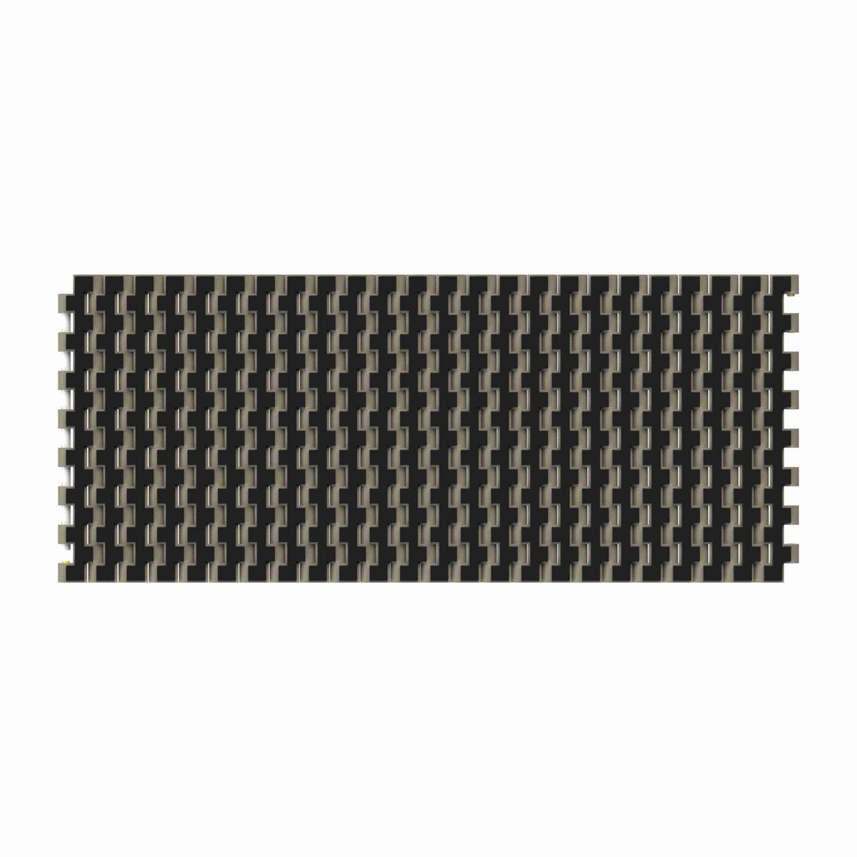 Rexnord 1505 RubberTop® Straight Running RubberTop®, Material: Grey Tough Composite, Width: 6in, Pitch: 15mm - TCF1505-6