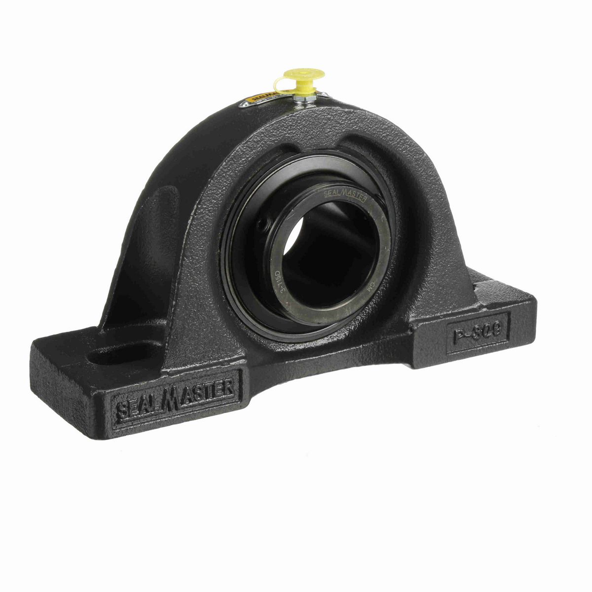 Sealmaster Mounted Cast Iron Two Bolt Pillow Block Ball Bearing - 52100 Bearing Steel, Black Oxided - Double Setscrew Lock - Air Handling Housing Fit, Noise Tested - MPD-31 CXU