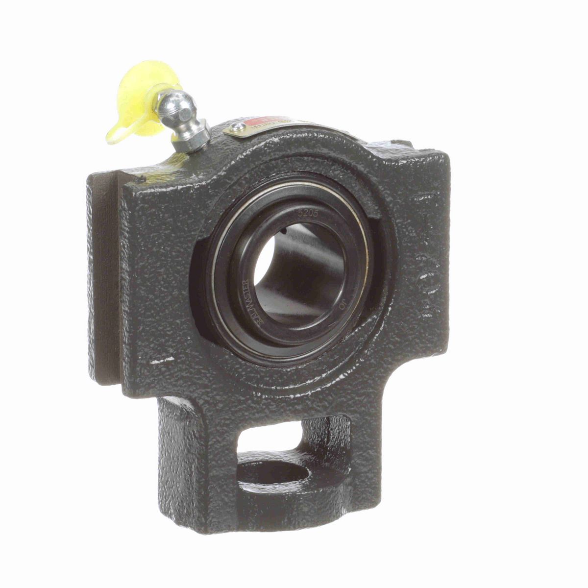Sealmaster Mounted Cast Iron Wide Slot Take Up Ball Bearing - 52100 Bearing Steel, Black Oxided - Setscrew Lock - ST-205