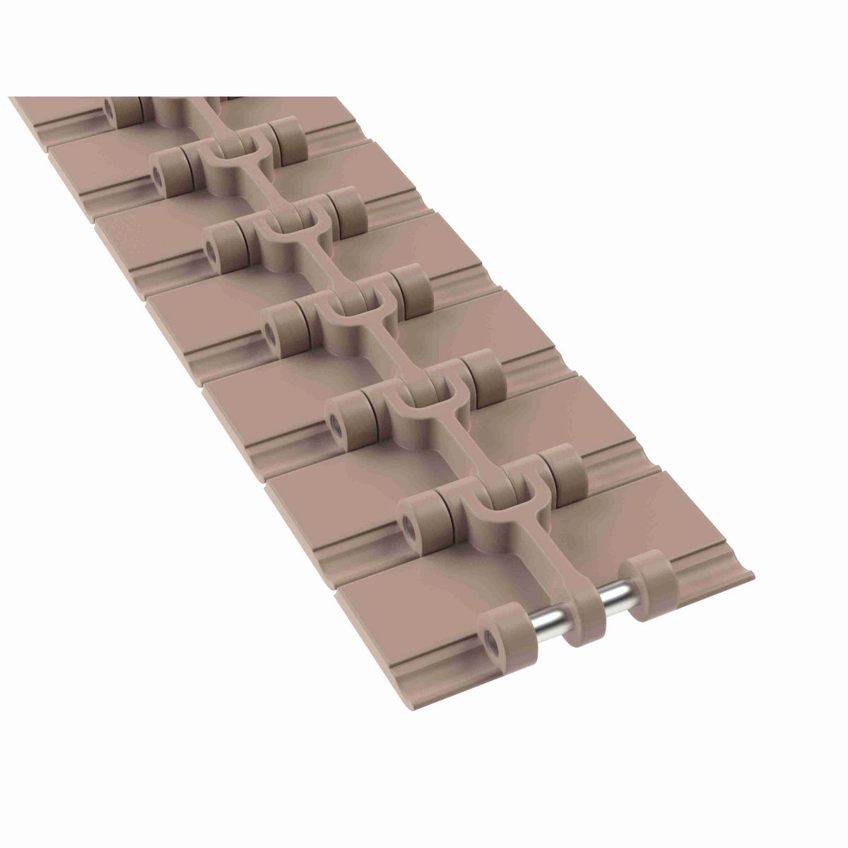 Rexnord 831 Straight Running Solid Top, Material: Tan Low Friction, Width: 4.5in, Pitch: 1.5in - LF831K4.5