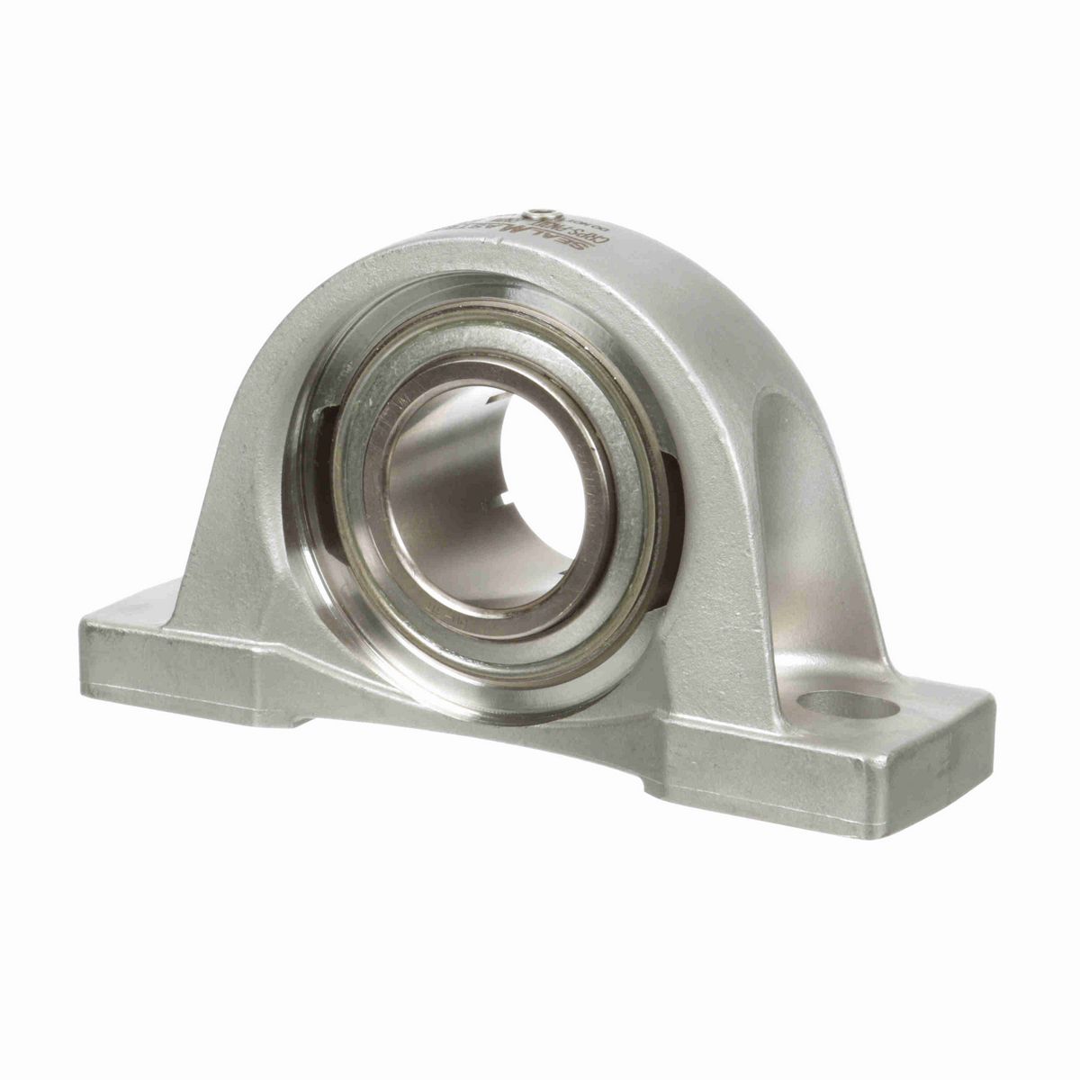 Sealmaster Mounted Stainless Steel Two Bolt Pillow Block Ball Bearing - 52100 Bearing Steel, Phosphorus Nickel Coated - Concentric Lock - Corrosion Resistant - Reduced Maintenance - Lubed for Life - CRPS-PN31T RMW