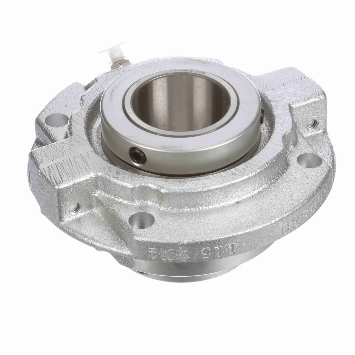 Sealmaster Mounted Flouropolymer Coated Cast Iron Piloted Flange Tapered Roller - 52100 Bearing Steel - Double Collar Mount Lock - RFP 303C CR