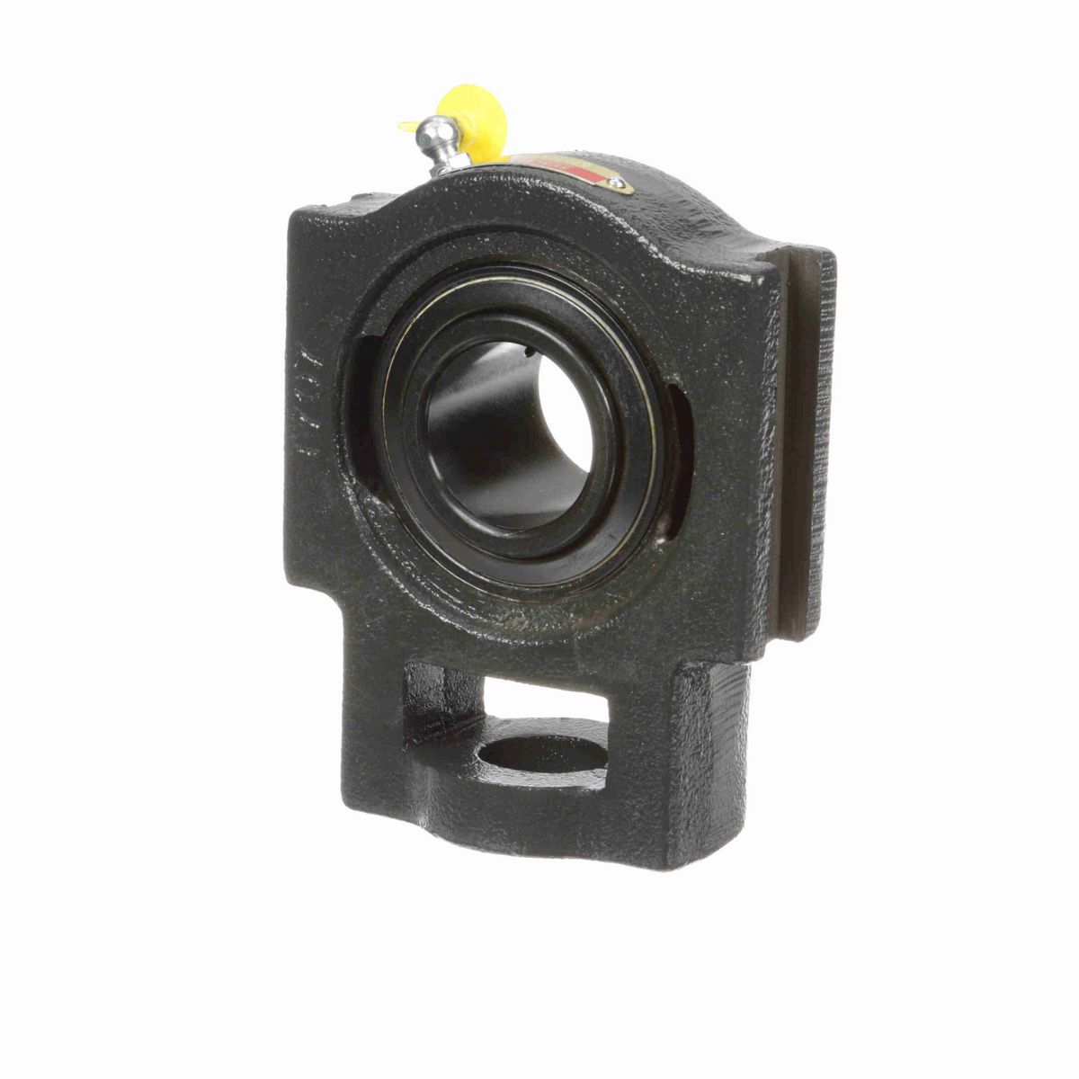 Sealmaster Mounted Cast Iron Wide Slot Take Up Ball Bearing - 52100 Bearing Steel, Black Oxided - Setscrew Lock - ST-208