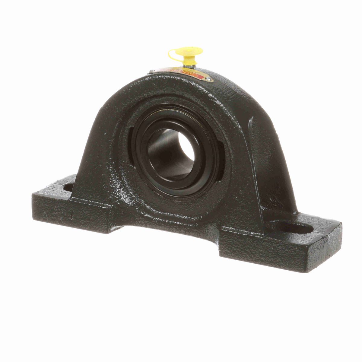 Sealmaster Mounted Cast Iron Two Bolt Pillow Block Ball Bearing - 52100 Bearing Steel, Black Oxided - Setscrew Lock - SP-22