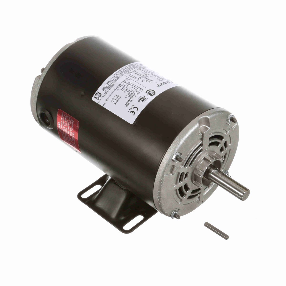 Century General Purpose Motor, 1/3 HP, 3 Ph, 60/50 Hz, 230/460 V, 1200 RPM, 56None Frame, DP - H267ES
