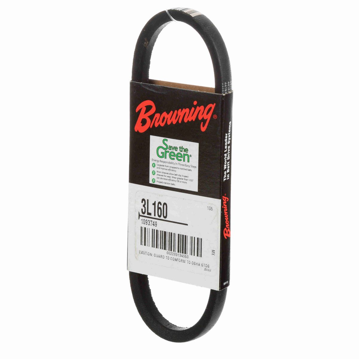 Browning Rubber FHP Belt - 3L160