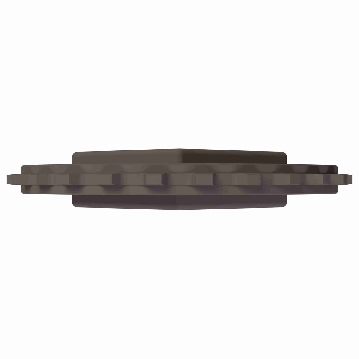 Rexnord 5930 Series Solid One Piece Molded Acetal Sprocket with 25 Teeth and a 60mm Square Bore - 114-694-2