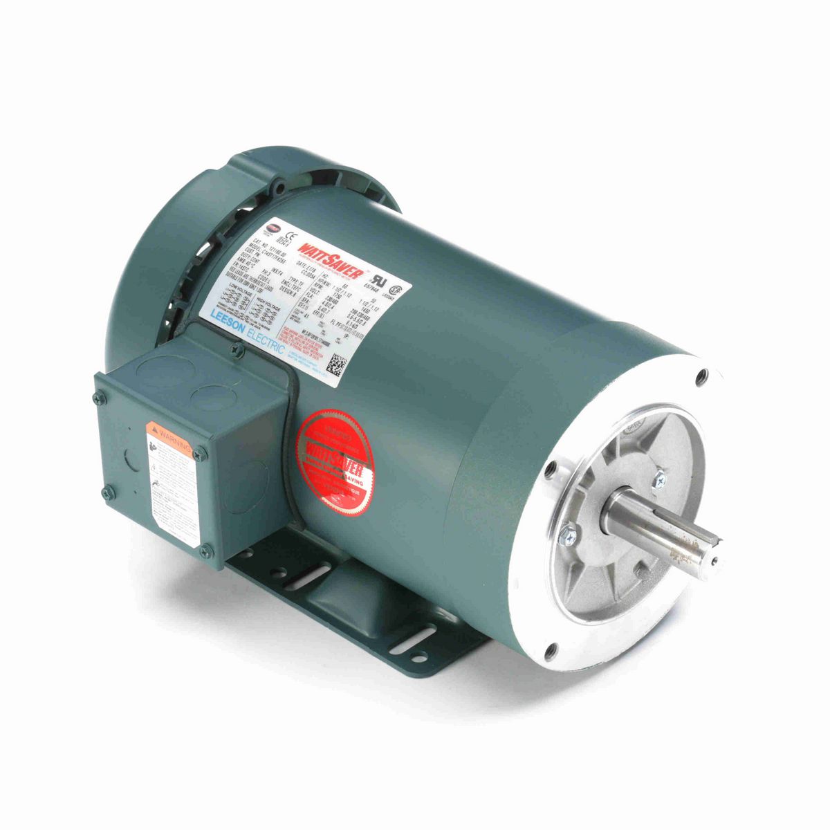 LEESON General Purpose Motor, 1.50 & 1.50 HP, 3 Ph, 60 & 50 Hz, 230/460 & 208-230/460 V, 1800 & 1500 RPM, 145TC Frame, TEFC - 121180.00