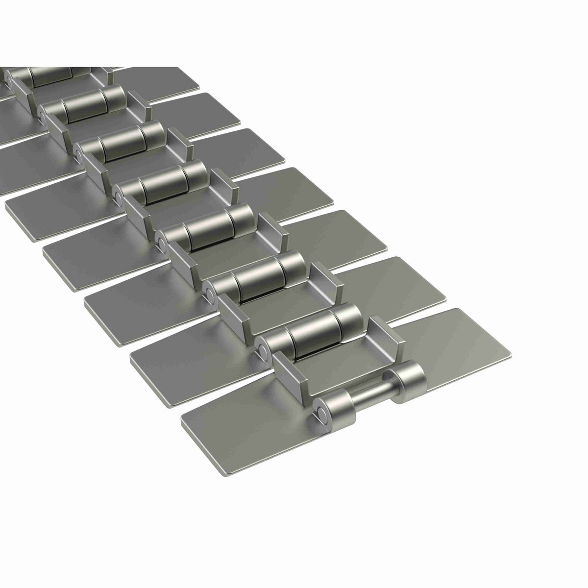 Rexnord 881B Side-flexing Solid Top, Material: Carbon Steel, Width: 4.5in, Pitch: 1.5in - 765.92.42