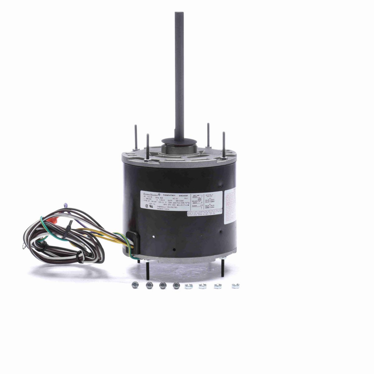 Century PRO-E SERIES® Condenser Fan Motor, 1/3-1/8 HP, 1 Ph, 60 Hz, 208-230 V, 825 RPM, 1 Speed, 48 Frame, TEAO - EM3459F