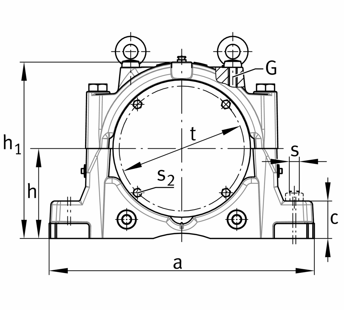 Стационарный корпус FAG SNS3138-B-D