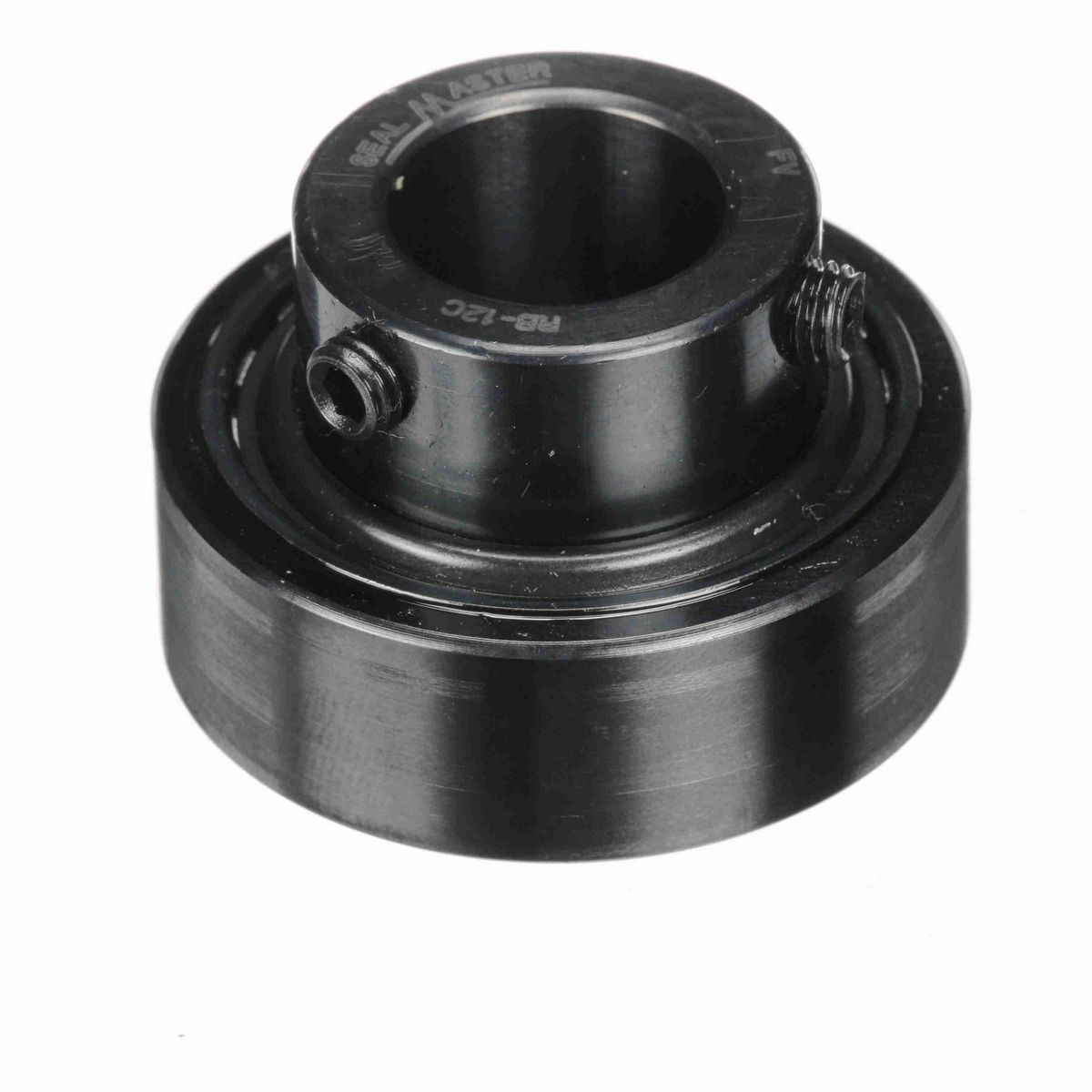 Sealmaster Mounted Insert Only Ball Bearing - 52100 Bearing Steel, Black Oxided - Setscrew Lock - RB-12C