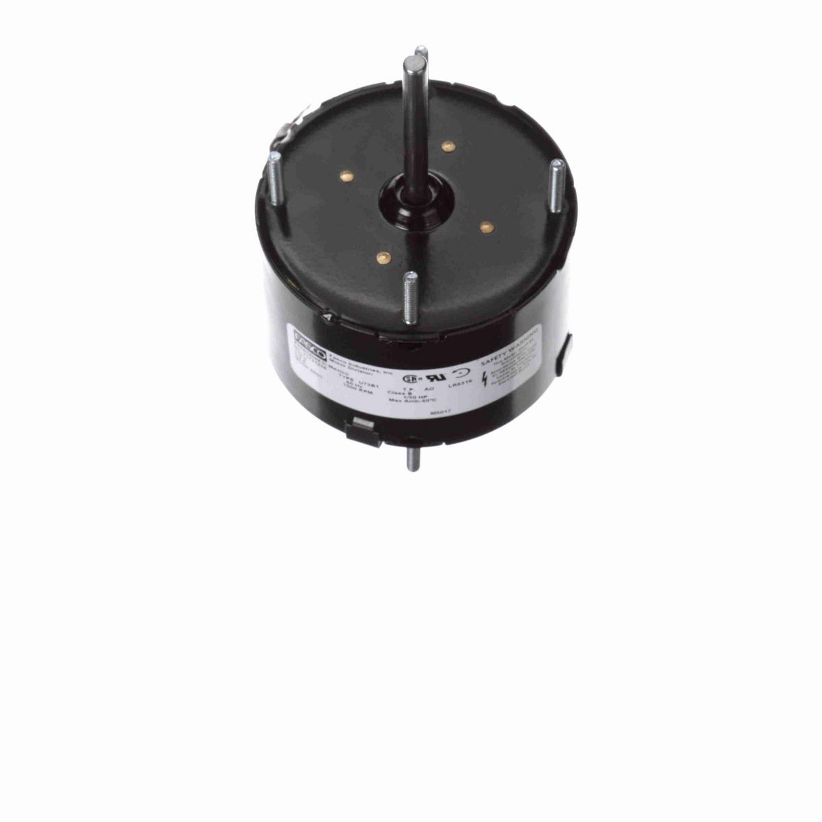 FASCO Fan and Blower Motor, 1/50 HP, 1 Ph, 60 Hz, 115 V, 1500 RPM, 1 Speed, 3.3" Diameter, TEAO - D601