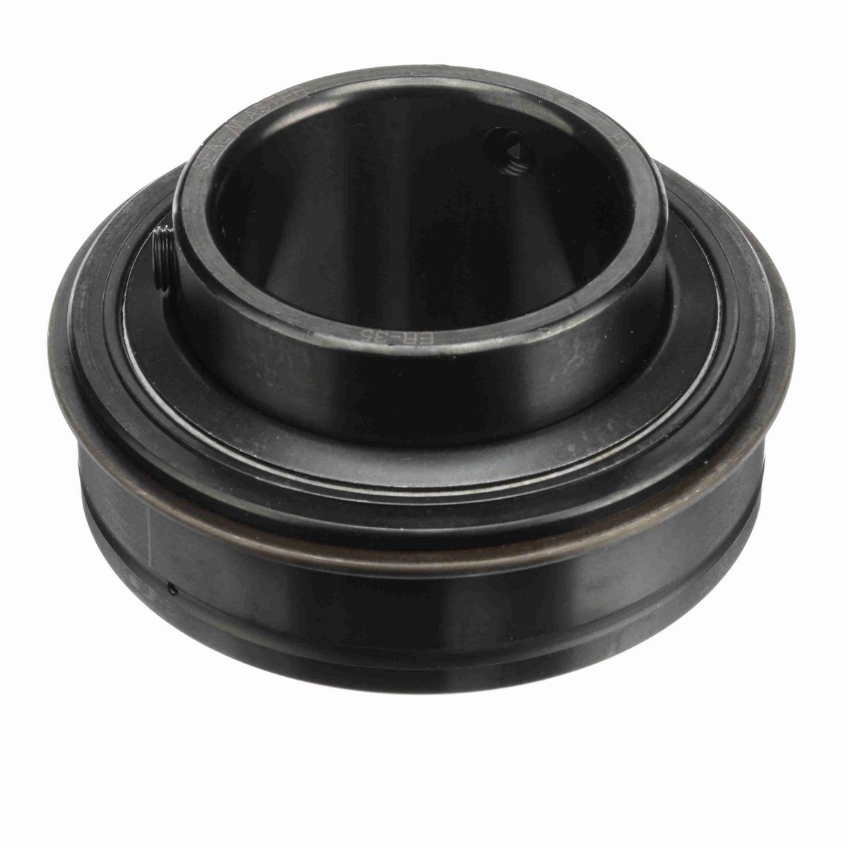 Sealmaster Mounted Insert Only Ball Bearing - 52100 Bearing Steel, Black Oxided - Setscrew Lock - ER-35