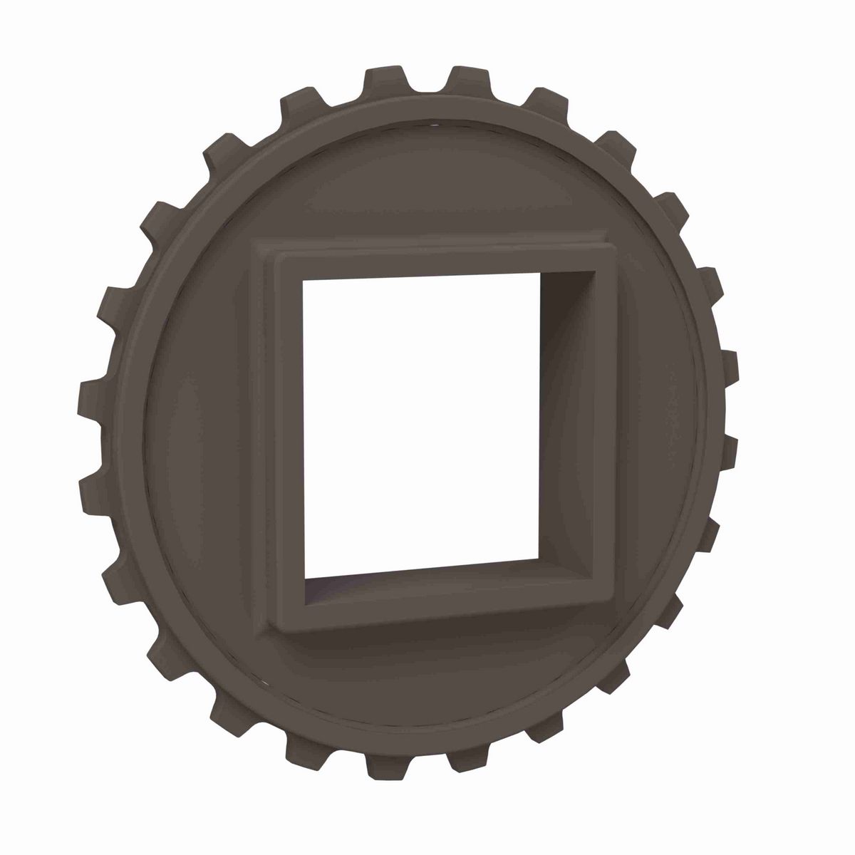 Rexnord 5930 Series Solid One Piece Molded Acetal Sprocket with 24 Teeth and a 65mm Square Bore - 114-698-16