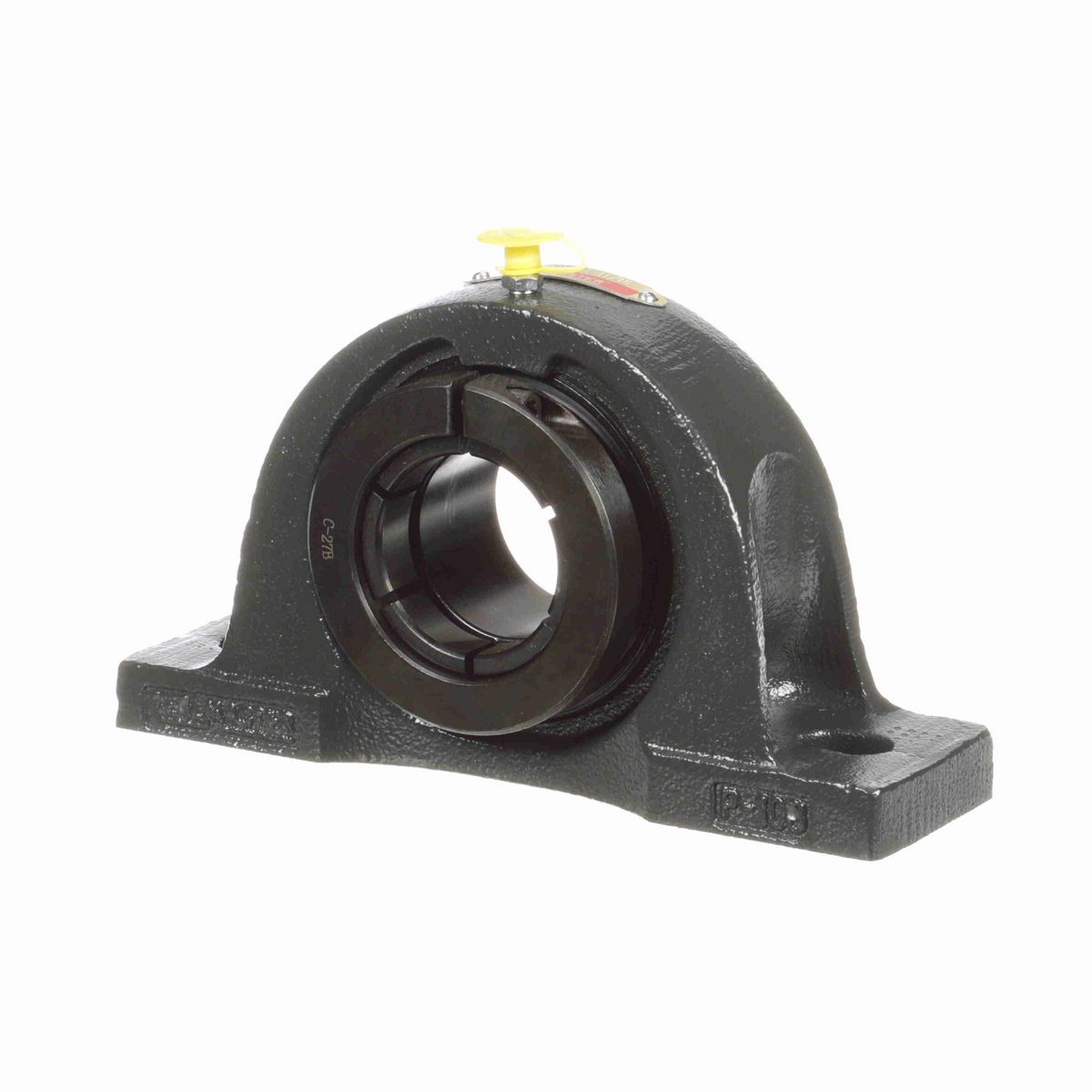 Sealmaster Mounted Cast Iron Two Bolt Low Base Pillow Block Ball Bearing - 52100 Bearing Steel, Black Oxided - Concentric Lock - NPL-27TC