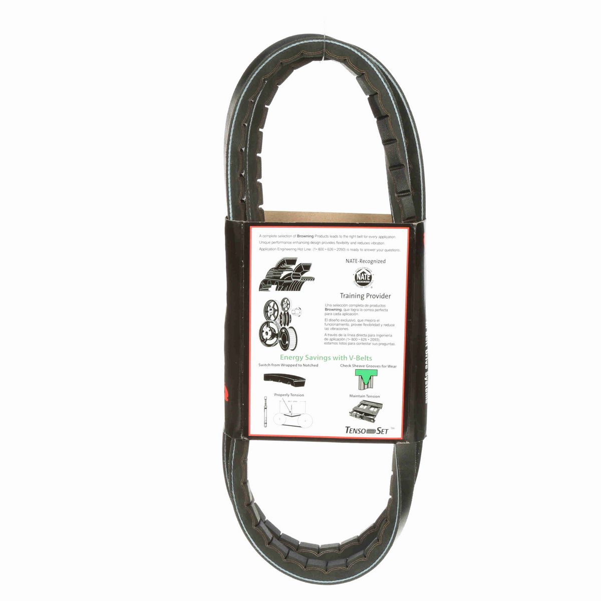 Browning EPDM Notched Belt 98% Efficient - 5VX690