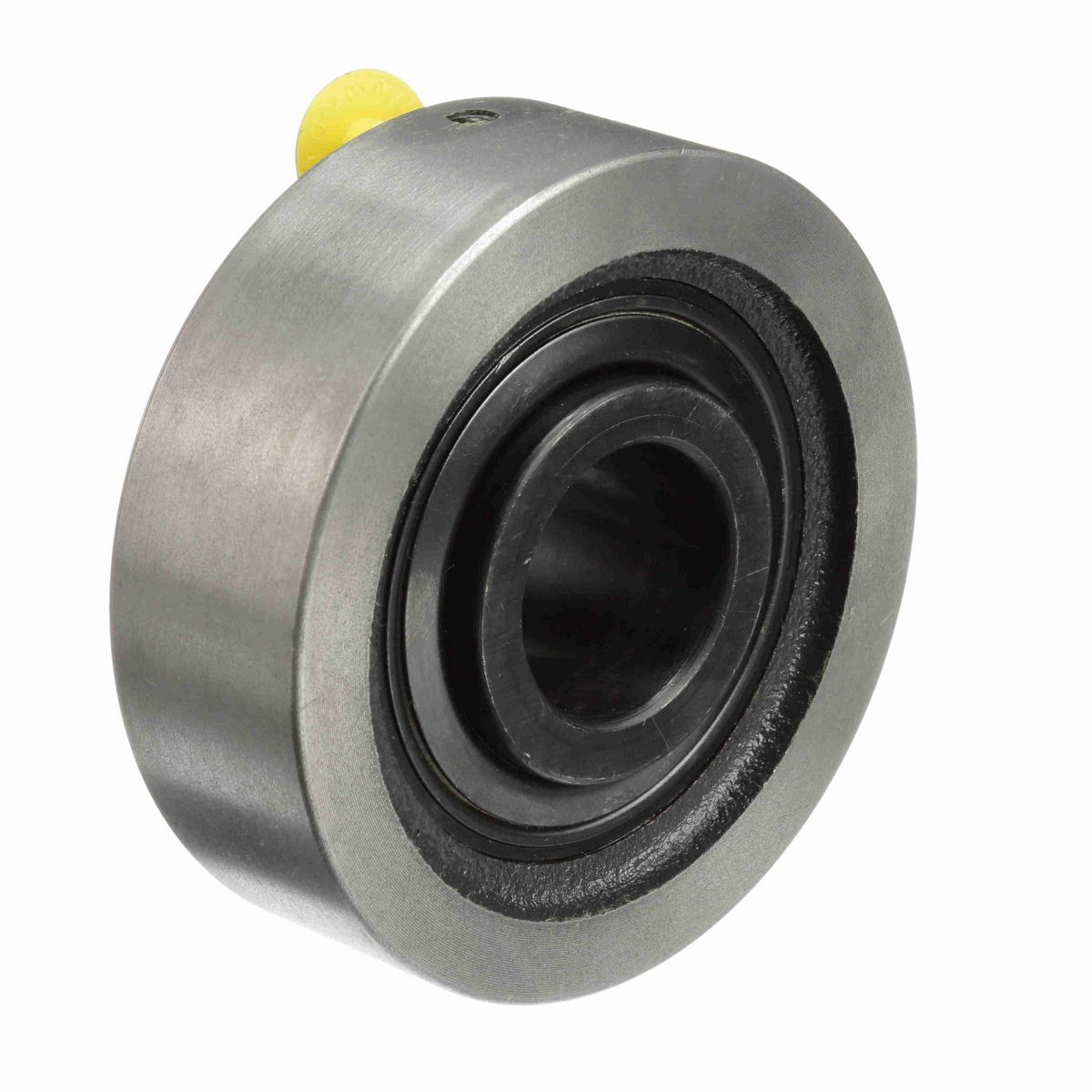Sealmaster Mounted Cast Iron Cylindrical Cartridge Ball Bearing - 52100 Bearing Steel, Black Oxided - Setscrew Lock - SC-20