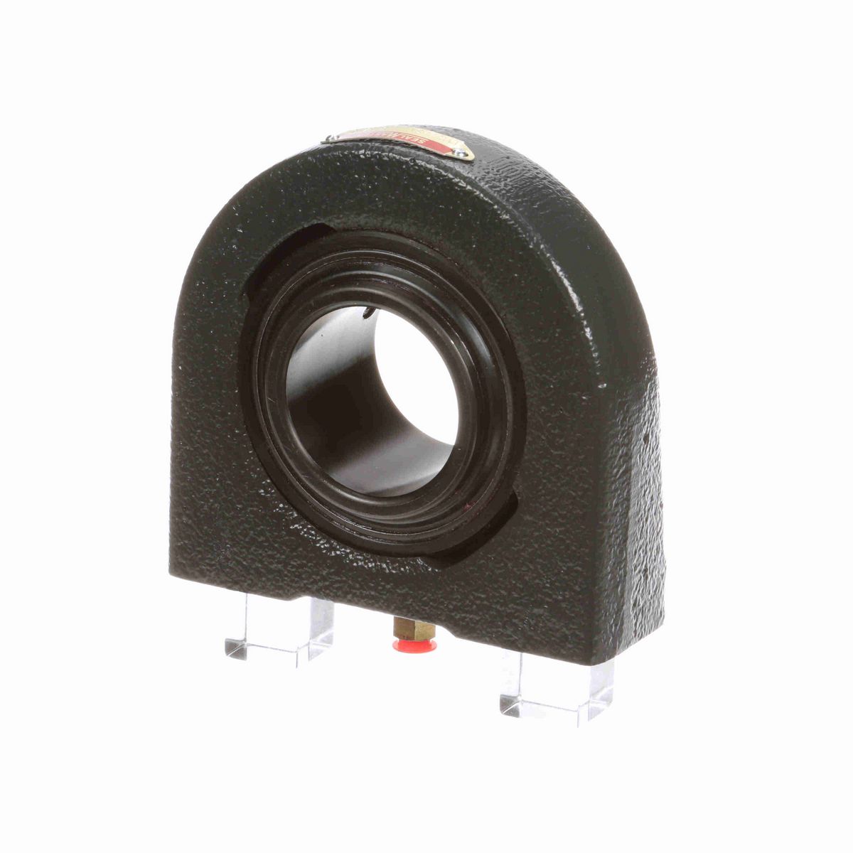 Sealmaster Mounted Cast Iron Tapped Base Pillow Block Ball Bearing - 52100 Bearing Steel, Black Oxided - Setscrew Lock - PVR-2431