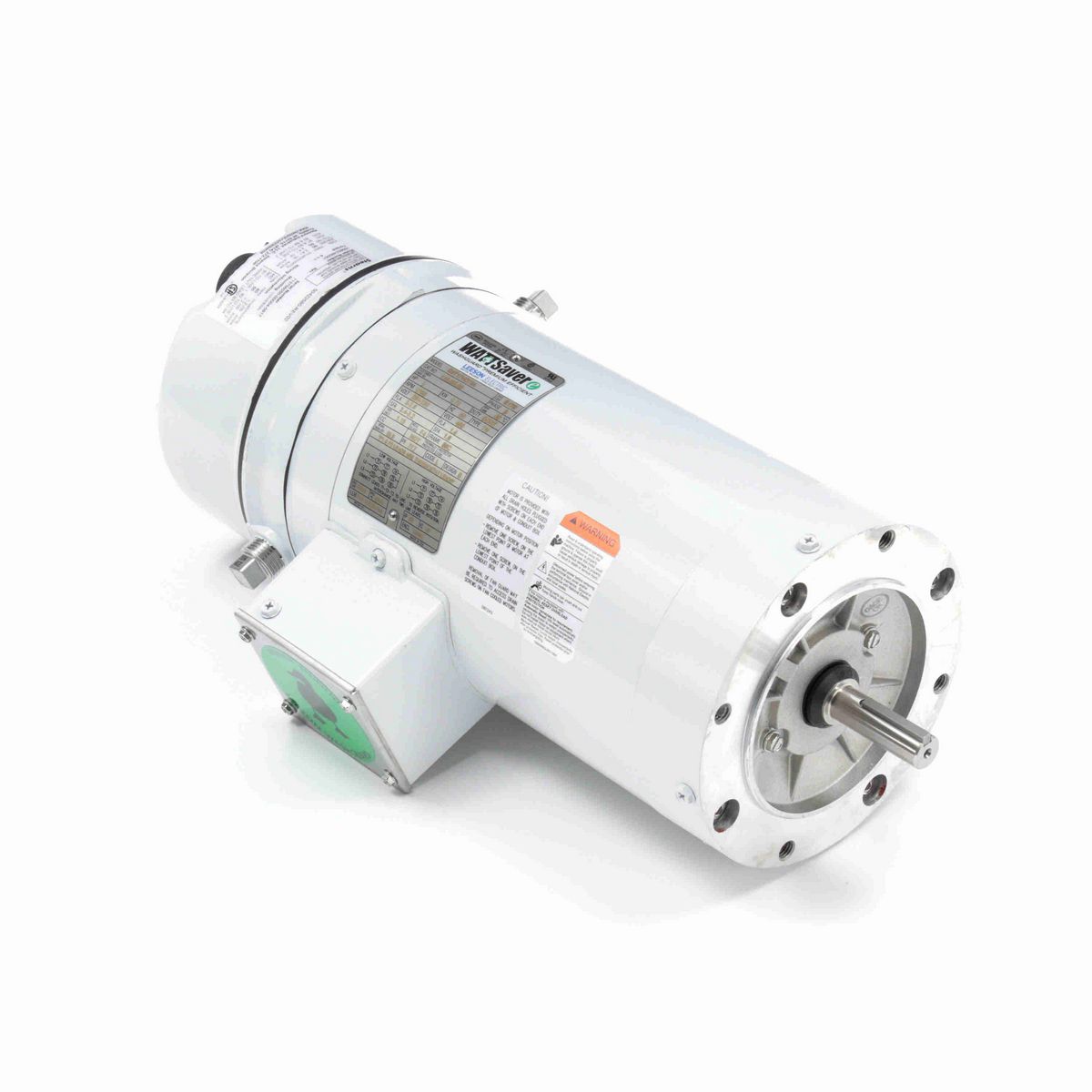 LEESON White Duck™ Brake Motor, 1 HP, 3 Ph, 60 Hz, 230/460 V, 1800 RPM, 56C Frame, TENV - 119485.00