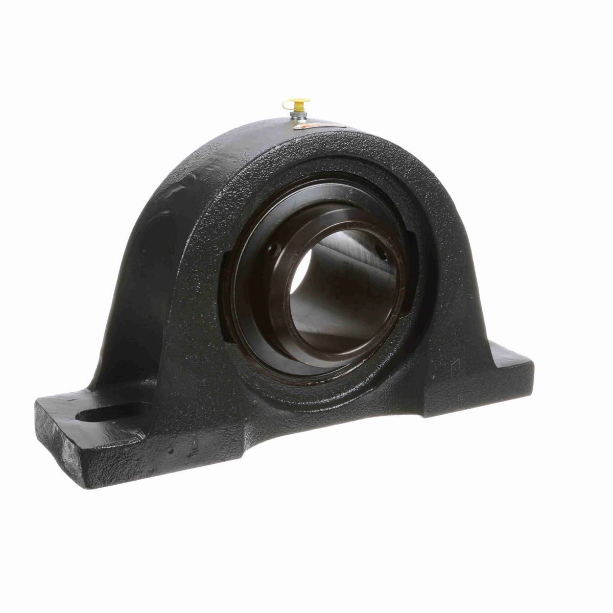 Sealmaster Mounted Cast Iron Two Bolt Pillow Block Ball Bearing - 52100 Bearing Steel, Black Oxided - Double Setscrew Lock - MPD-63