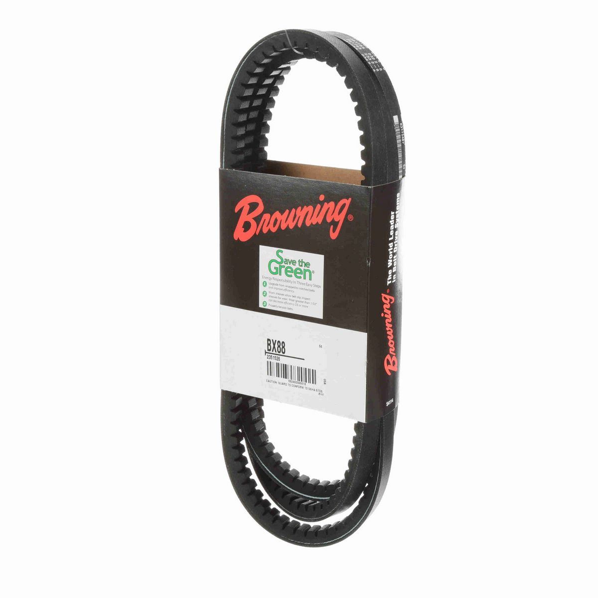 Browning EPDM Notched Belt 98% Efficient - BX88