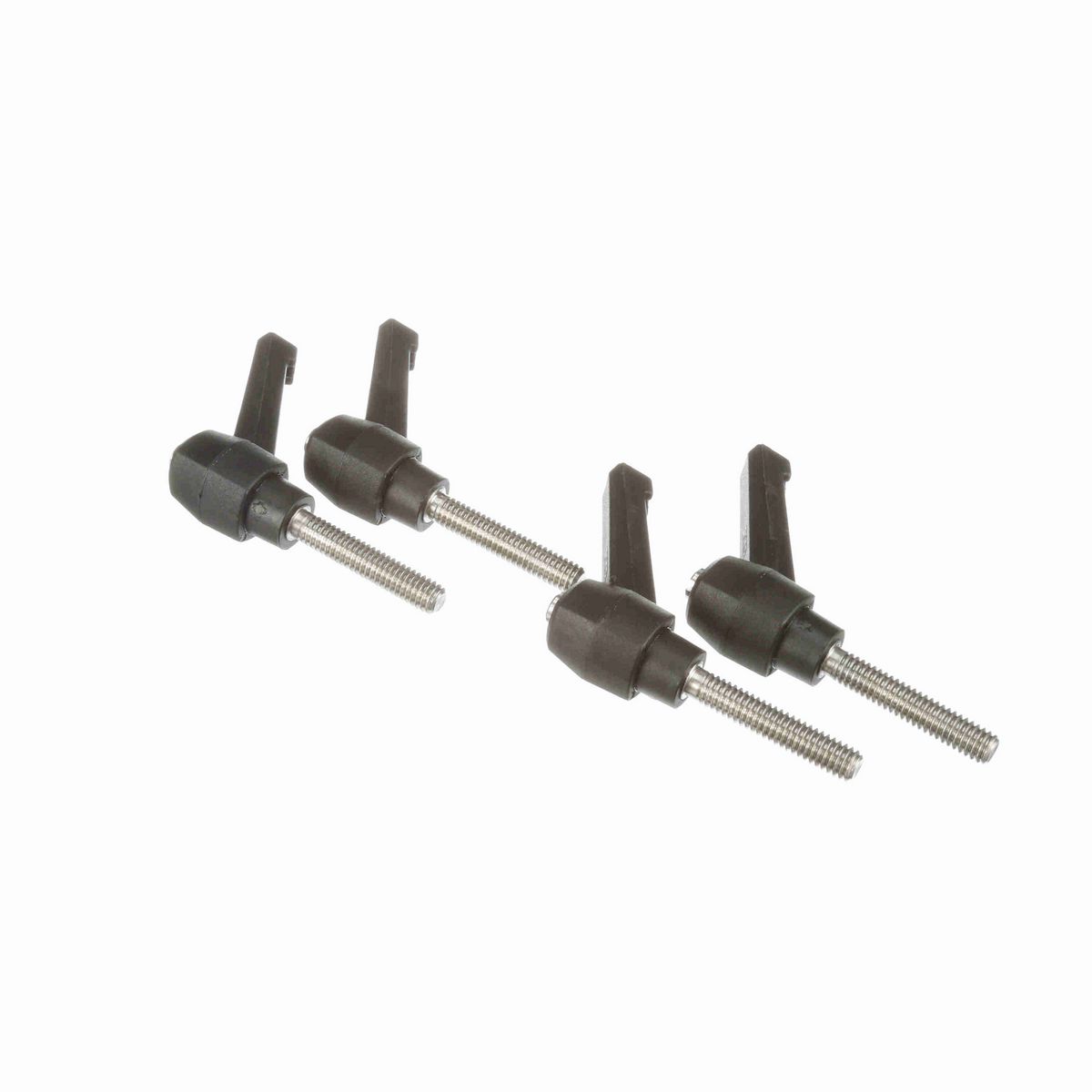 System Plast Ratchet Handle (Male); Thread: 5/16-18, Handle Length: 2.16-in Stud Length: 1.57-in, Color: Black - RH-20-BK-MS51618-40