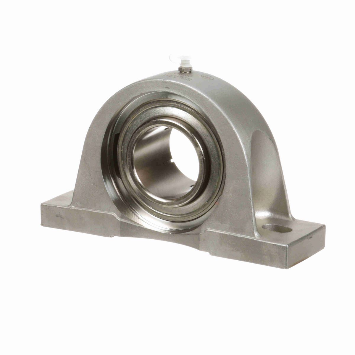 Sealmaster Mounted Stainless Steel Two Bolt Pillow Block Ball Bearing - 52100 Bearing Steel, Phosphorus Nickel Coated - Concentric Lock - Corrosion Resistant - CRPS-PN39T