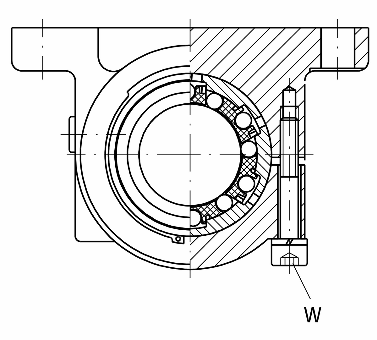 Узел с шарикоподшипником для линейного перемещения INA KGBS30-PP-AS