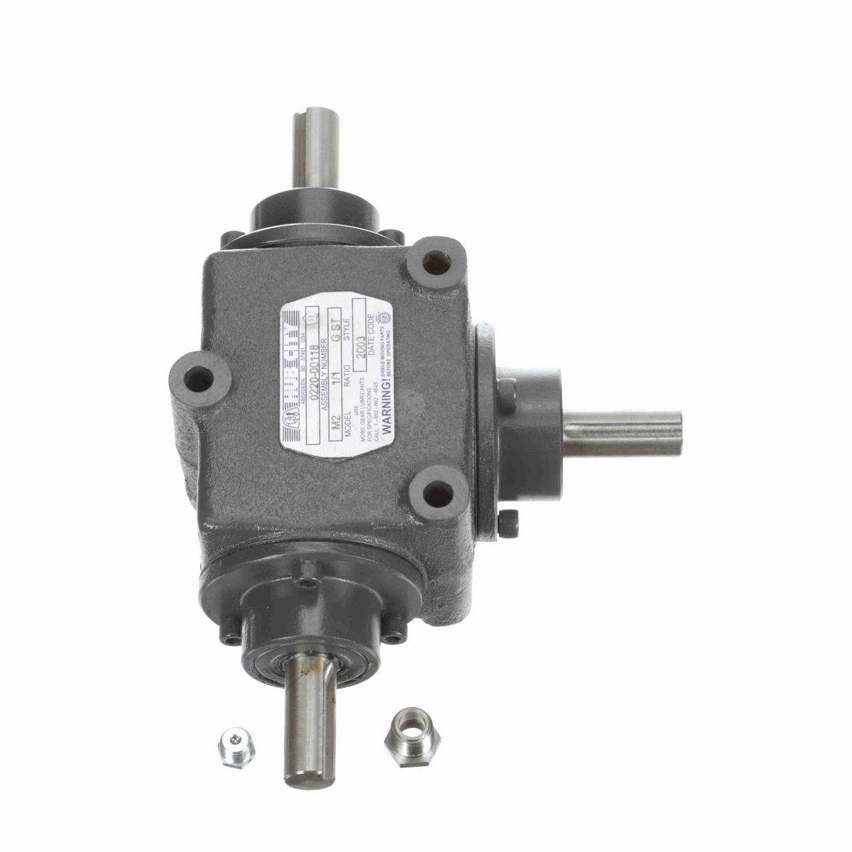 Hub City Bevel Gear Drives Cast Iron Bevel Reducer - M2 1/1 G ST