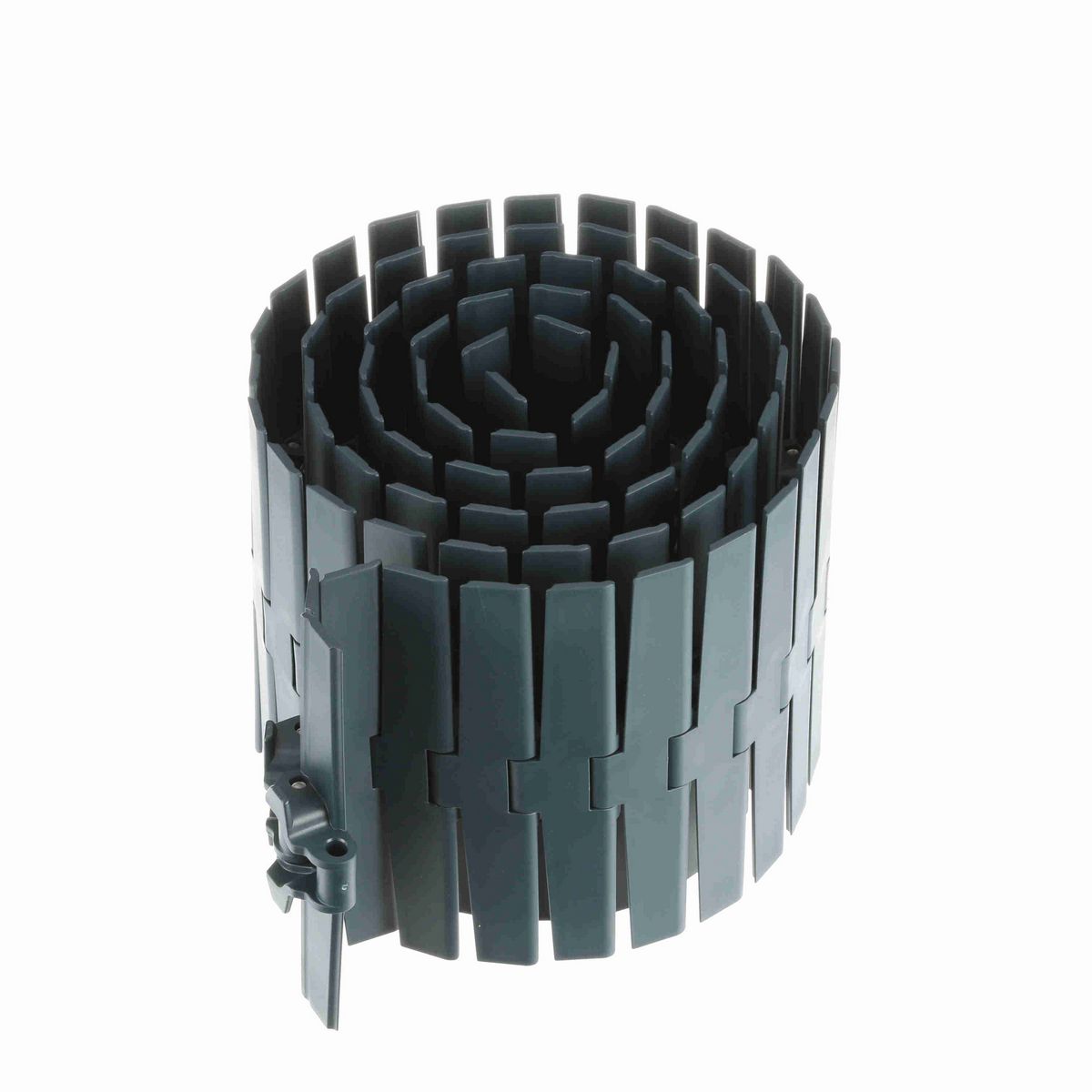 System Plast 882M Side-flexing Solid Top, Material: NG evo (Gray Blue), Width: 12in, Pitch: 1.5in - NGE882M-K1200