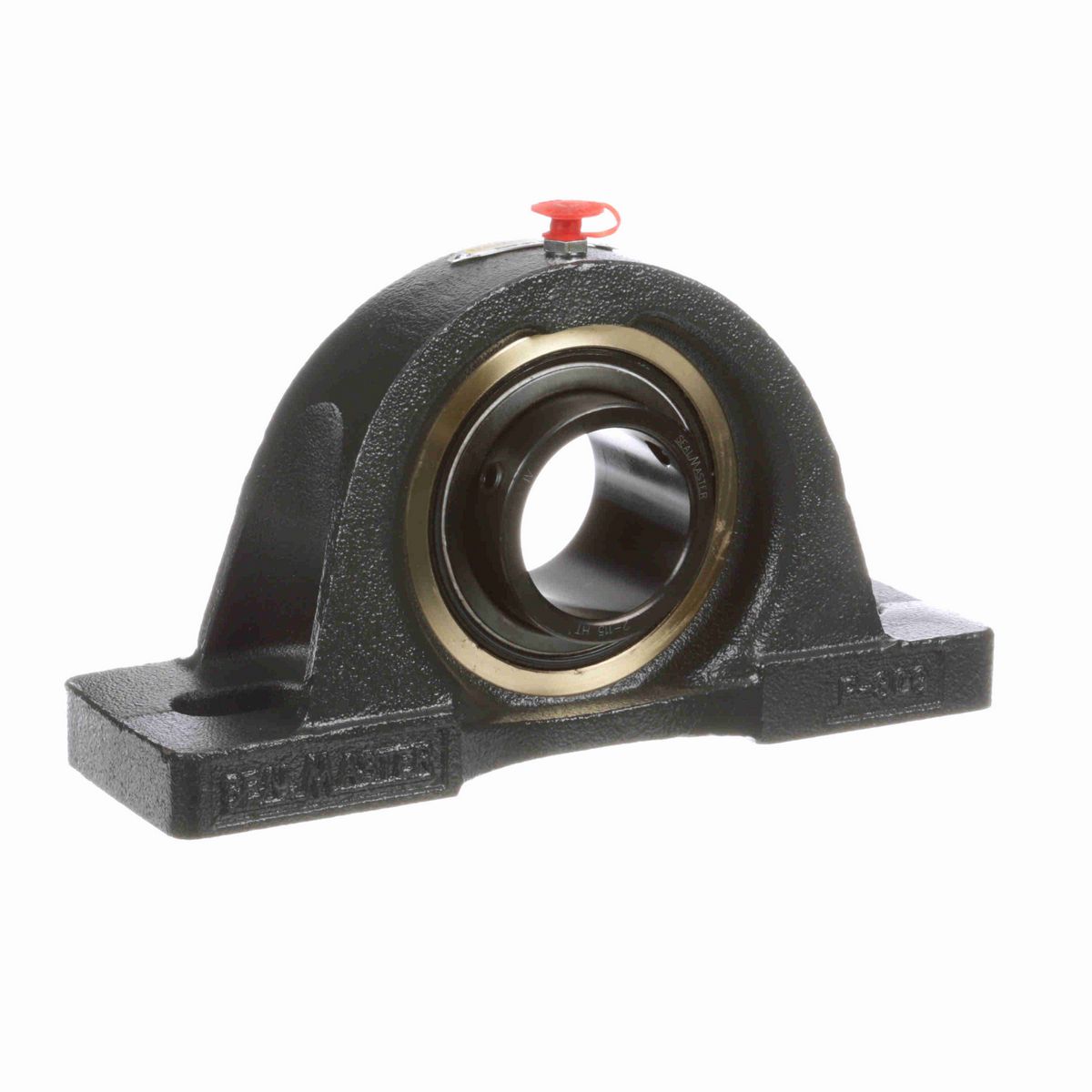 Sealmaster Mounted Cast Iron Two Bolt Pillow Block Ball Bearing - 52100 Bearing Steel, Black Oxided - Setscrew Lock - High Temperature - EMP-31 HT
