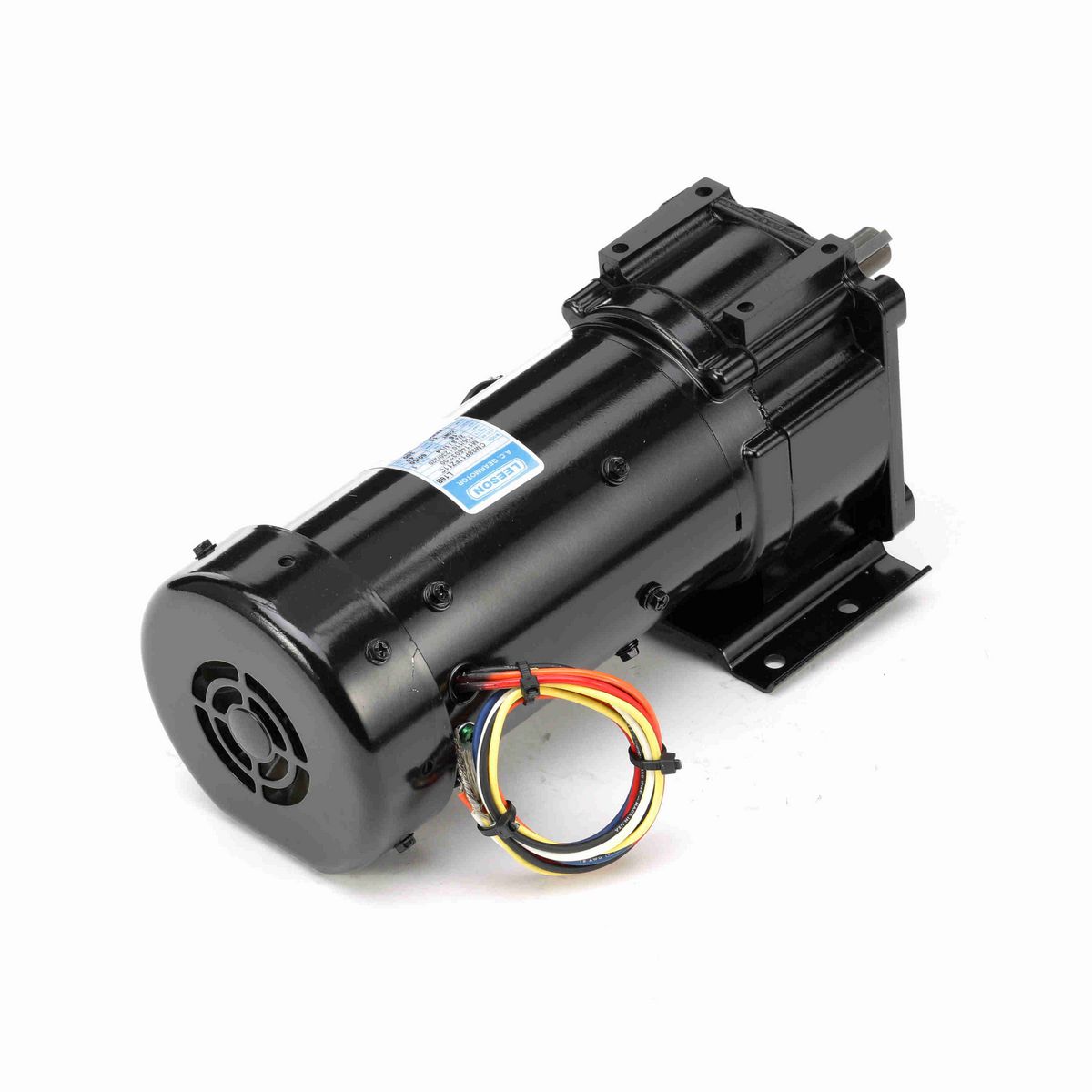 LEESON Parallel Shaft Gearmotor, 0.16 HP, 1 Ph, 60 Hz, 110 V, 40 RPM, 38 Frame, TEFC - M1145032.00