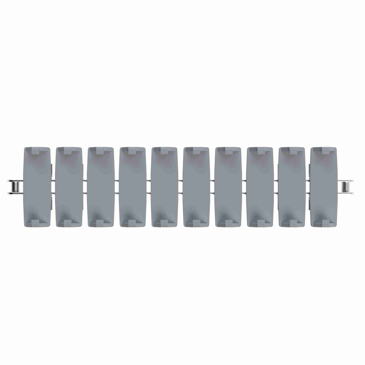 Rexnord 1873TAB SideGrip™ Side-flexing, Material: Silver Platinum Series, Width: 3.75in, Pitch: 1.5in - 81430591
