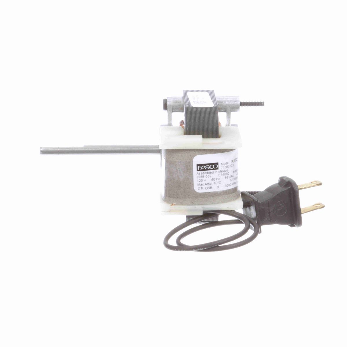 FASCO 1/130 HP C-Frame / Skeleton Motor, 3000 RPM, 120 Volts, OAO - K1323