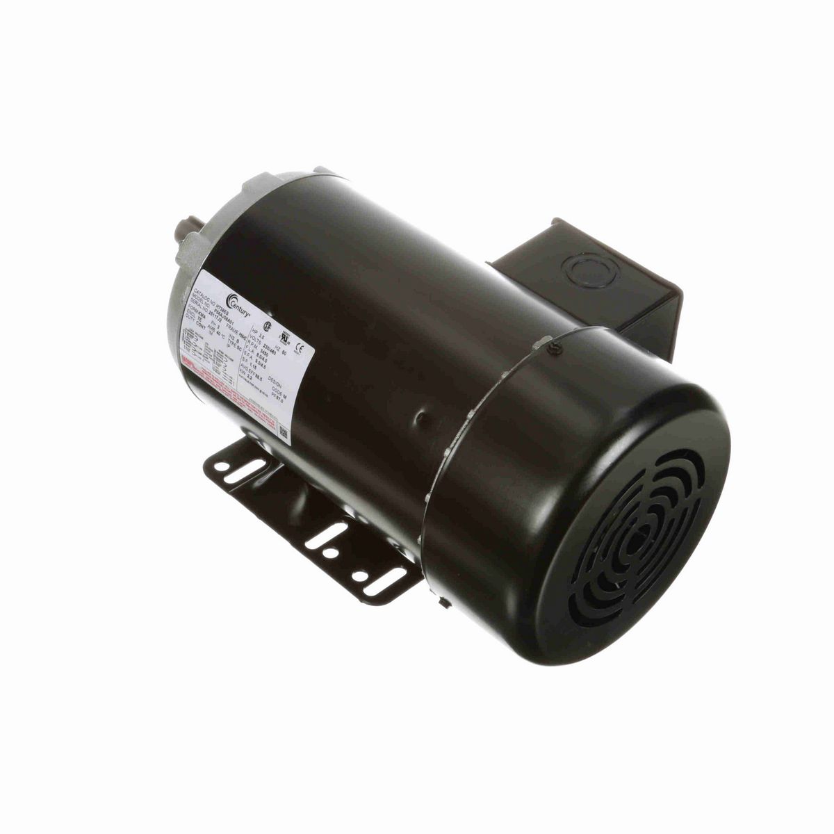Century General Purpose Motor, 3.0 HP, 3 Ph, 60 Hz, 230/460 V, 3600 RPM, P56HZ Frame, TEFC - H738ES