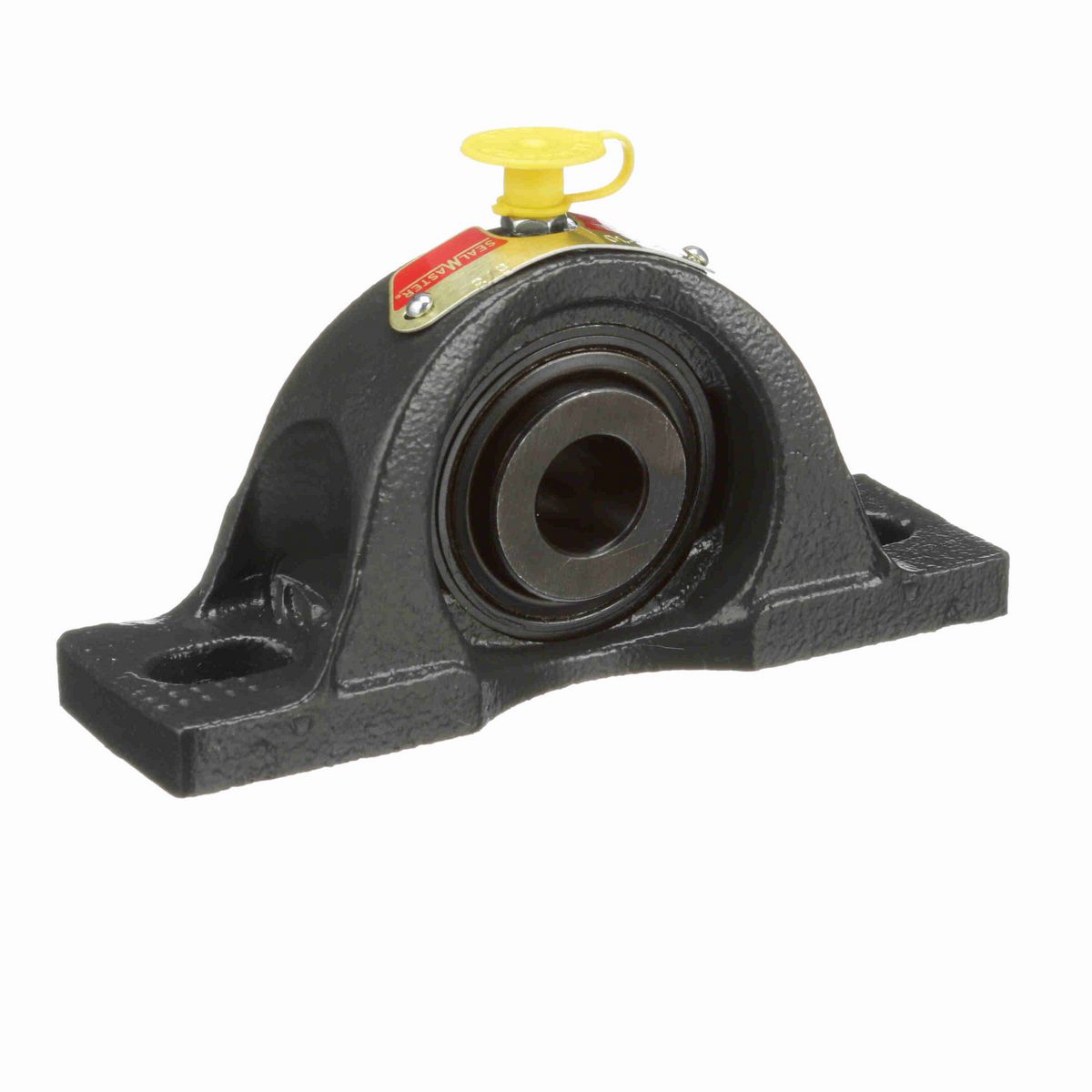 Sealmaster Mounted Cast Iron Two Bolt Low Base Pillow Block Ball Bearing - 52100 Bearing Steel, Black Oxided - Setscrew Lock - NPL-10