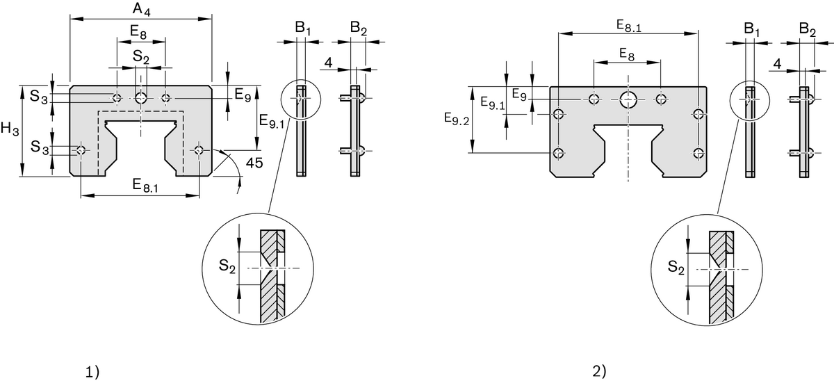 Скребковая пластина для роликовых рельсовых систем Bosch Rexroth 45 (0.30) [R182041040]