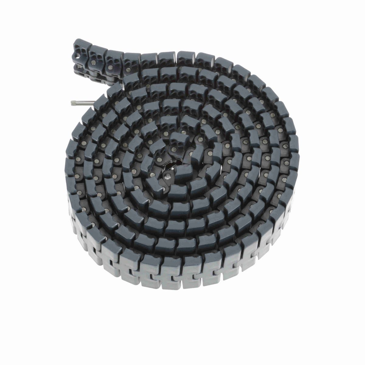 System Plast 2250FT-M Side-flexing Solid Top, Material: NG evo (Gray Blue), Width: 3.3in, Pitch: 1in - NGE2251FT-M-K330