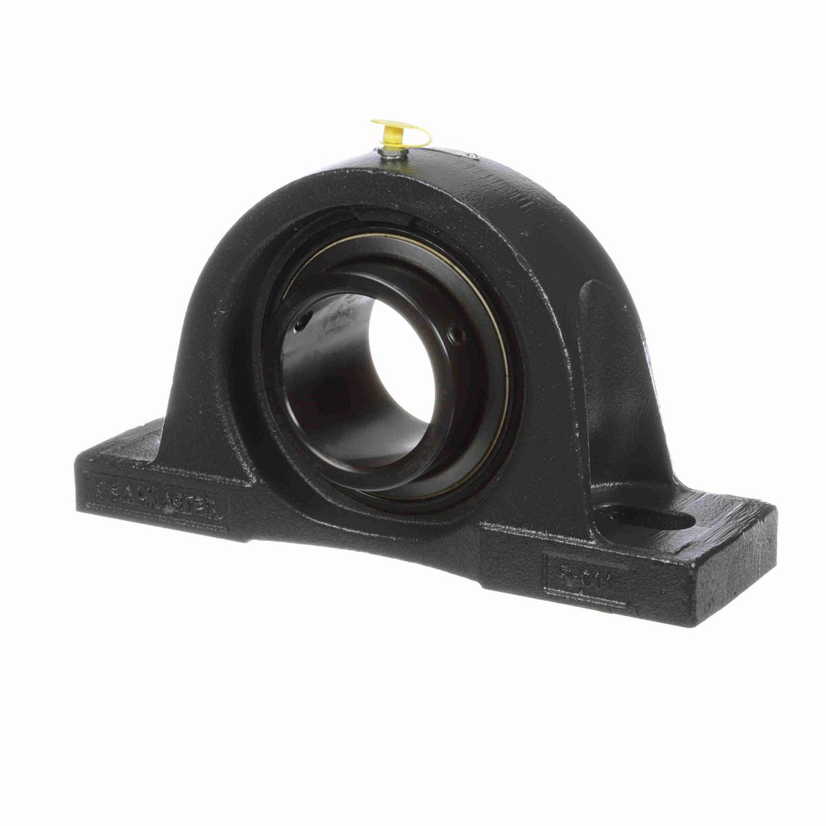 Sealmaster Mounted Cast Iron Two Bolt Low Base Pillow Block Ball Bearing - 52100 Bearing Steel, Black Oxided - Setscrew Lock - NPL-43