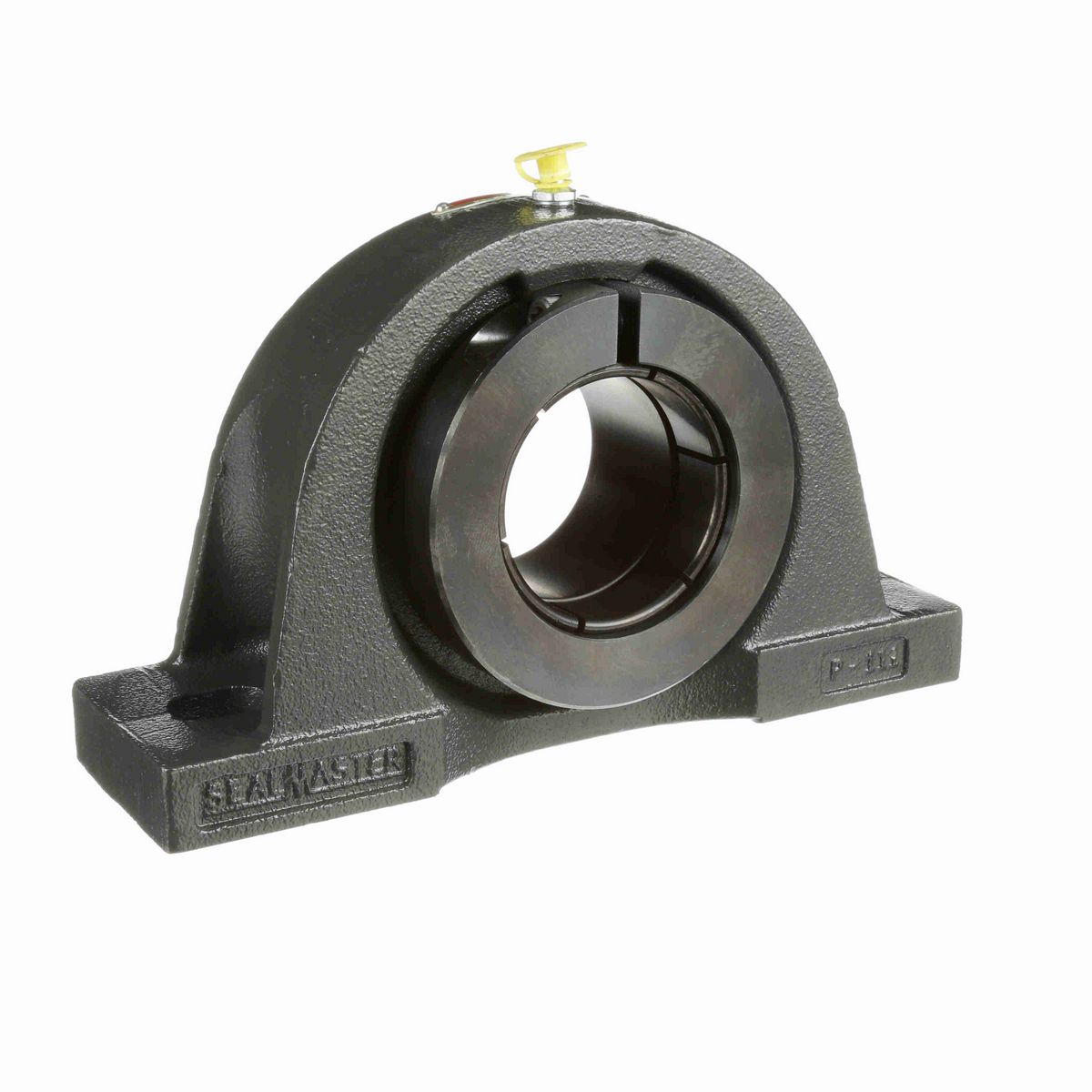 Sealmaster Mounted Cast Iron Two Bolt Pillow Block Ball Bearing - 52100 Bearing Steel, Black Oxided - Concentric Lock - Air Handling Housing Fit, Noise Tested - NP-39T CXU