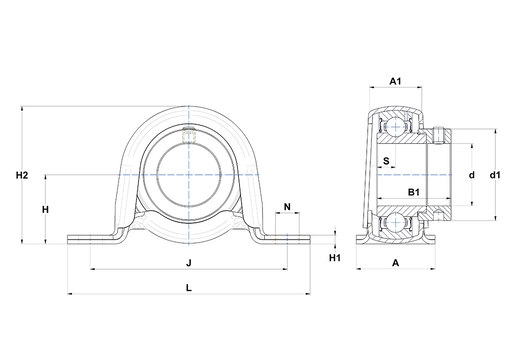 Фланцевый подшипниковый узел SNR ESPP205-15T04