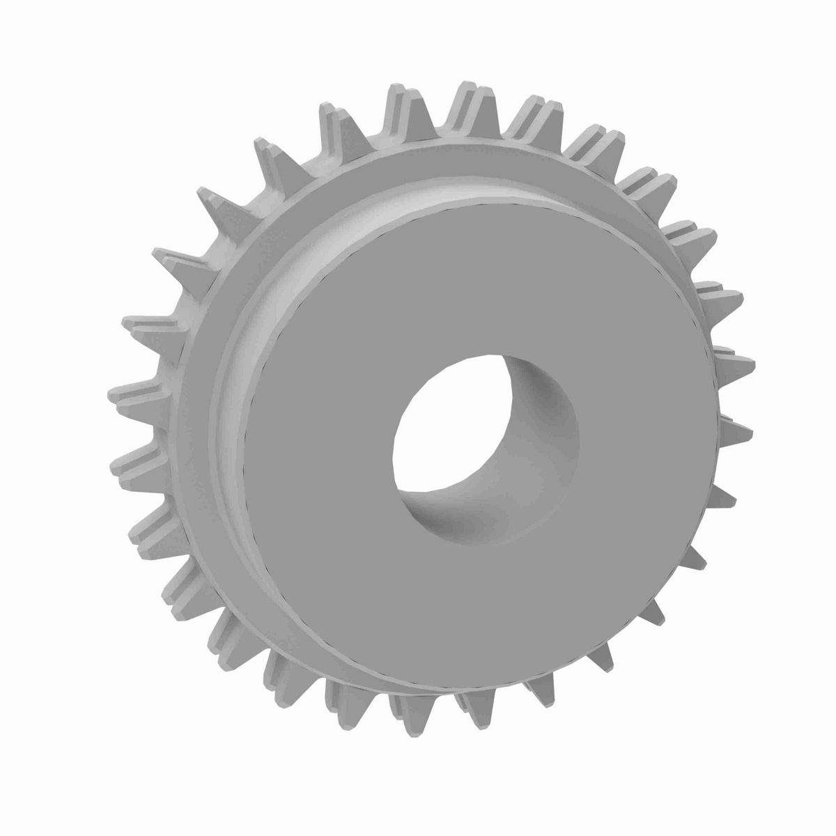 Rexnord 7520 Series Solid One Piece Machined Nylon Sprocket with 28 Teeth and 1-1/4in Round Idler Bore - 890.26.43