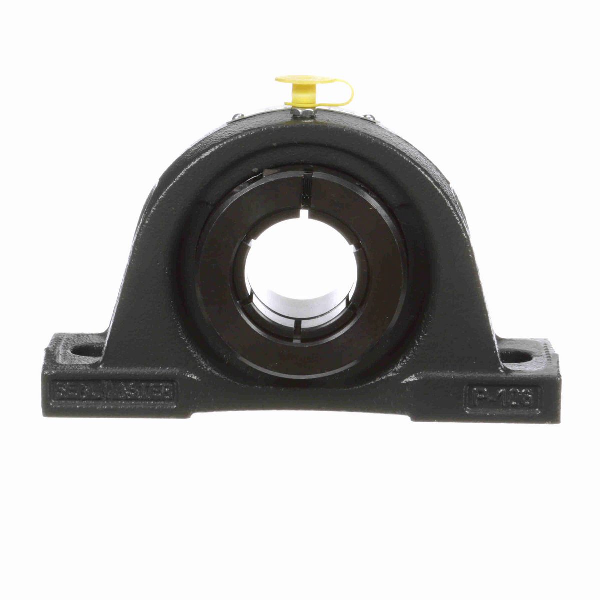 Sealmaster Mounted Cast Iron Two Bolt Pillow Block Ball Bearing - 52100 Bearing Steel, Black Oxided - Concentric Lock - NP-22T